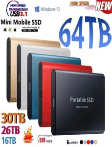 Hard Drives Portable SSD TypeC USB 31 4TB 6TB 16TB 30TB Drive 2TB External M2 for Laptop Desktop Flash Memory Disk 2211056484171