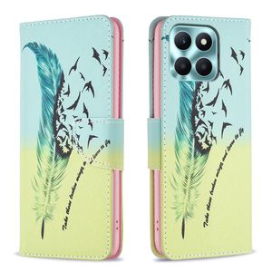 Patterns Cases For Huawei Mate 60 P50 Honor X6A 90 X50I Pro Plus Lite Wallet Leather Flower Phone Case