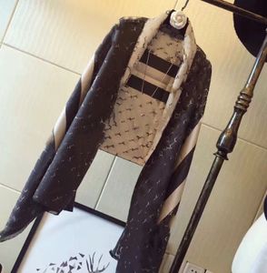 유럽 ​​및 미국 편지 인공 캐시미어 스카프 여성 가을 ​​패션 양면 숄 예술 청소년 따뜻한 두꺼운 스카프