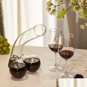 Bicchieri da vino Decanter per whisky unico Liquore divertente Contenitore in vetro creativo Scotch Tequila Brandy Rum Bourbon Dispenser Bar Accessorie Dhdn2