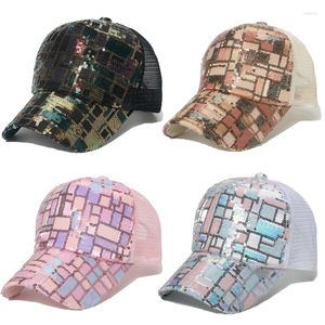 Ball Caps Adult Baseball Spring Sun Sun Ochrony Girl Hat Sequins Boy Hip Hop