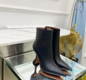 Botas Qiu dong é confortável com sandália de salto alto pérola nova tendência importação pintura personalizada dentro da pele atacado