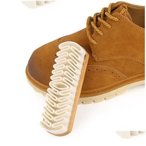 Kit di pulizia spazzole per scarpe Lucidatura Scarpe in pelle scamosciata nubuck Pu Stivali Cura Detergente per spazzole Calzador De Zapatos 20220825 E3 Drop Delivery Hom Dho45