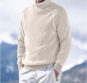 Erkek Sweaters Moda Sonbahar ve Sıcak Kış Kazak Kadın Külot Erkek Giysileri 2023 Basit gevşek kalınlaşan yüksek boyun uzun kollu örgü