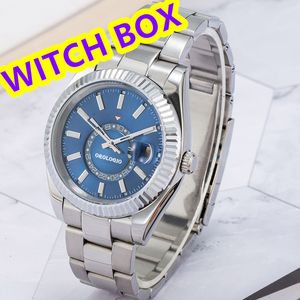 Titta på Designer Watch Men's helautomatiska mekaniska klockor Rostfritt stål Sapphire Lysande kalender 42mm herrklocka