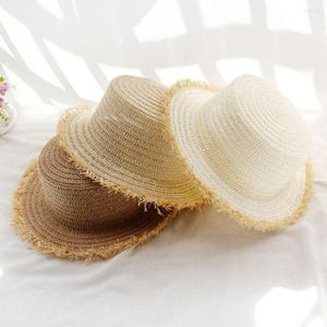 Шляпы с широкими полями, милая повседневная простая солнцезащитная шляпа для женщин, путешествий и девочек, праздничная шляпа-ведро с зонтиком, соломенная кепка от солнца