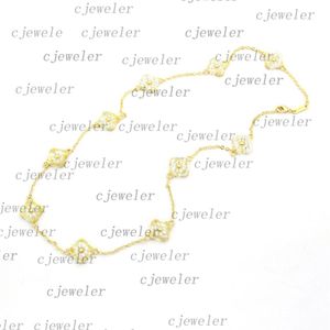 Fashion necklace Four-leaf Flower Elegant ten flower clover classic vc necklace for women jewelry pendant high-quality 30 color gi303b