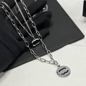 Women's Love Pendant Necklace Boutique Designer Jewelry Autumn New Fashion Brand Necklace 925 Silver Charm Long Chain Family Girl Love Gift Necklace