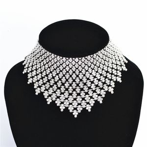 Chokers Kolye Düğün Hafif Prom Mücevherler Lüks Rhinestone Aksesuarları Toptan H94239 Coruixi 230921