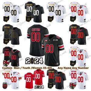 NCAA Ohio State Buckeyes Football Jersey College Marvin Harrison Jr. Treveyon Henderson Luke Montgomery Emeka Egbuka Joey Bosa Kyle McCord Justin Field Trayanum