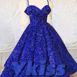 Party Dresses 2023 Vkiss Simple Evening Formal Ball Gown Sequins Elegant Spaghetti Strap Femme Vestidos De 15 Anos Quinceanera