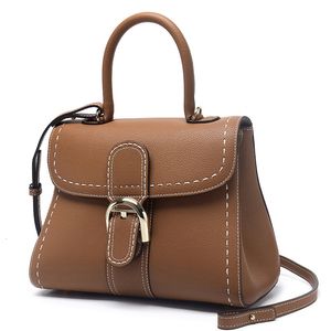 Bolsas de noite Bolsas de marca de luxo de alta qualidade camada superior bolsa de ombro de couro genuíno para mulheres costuradas à mão por um mestre 230922