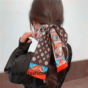 Headwear top & Hair Accessories Women Designer Headwear Silk Letter Star Pattern Hair Scarf Fashion Wedding Date Gift scarves