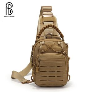 Sacos ao ar livre militar tático estilingue esporte viagem saco de peito bolsa de ombro para homens crossbody sacos caminhadas equipamentos de acampamento 230921