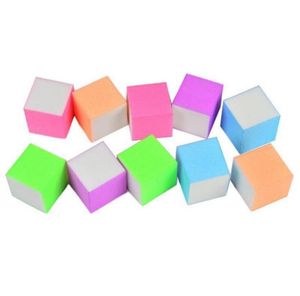 Arquivos de unhas 10pcs moda quadrada lixa esponja buffers arquivo moagem polimento multi-colorido arte manicure ferramentas389