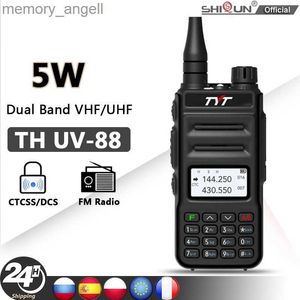 Walkie Talkie TYT TH UV88 Walkie Talkies 200CH Scrambler Rádio bidirecional Long Rang VOX Dual Band VHF 136-174 MHz UHF 400-480 MHz Rádio FM UV98 HKD230922