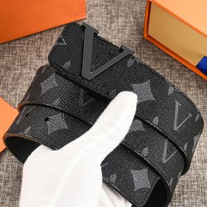 Louisvuitton cinto masculino designer cinto feminino casual carta suave fivela cintos largura 3.8cm