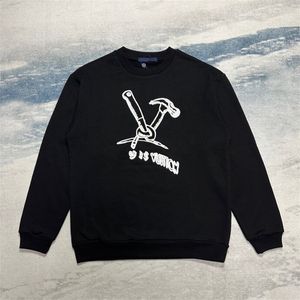 Herren-Kapuzenpullover in Übergröße, Sweatshirts, mit Buchstaben bedruckt, Rundhalspullover mit Wollstoff, Kapuzenpullover, High Street, Hip-Hop, lockerer Pullover, Straße y99r44