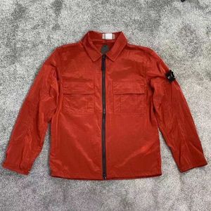 ST0NE 배지 디자이너 라이트닝 자켓 셔츠 방수 스킨 코트 나일론 선 스크린 남자 재킷 디자이너