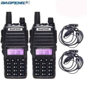 Walkie Talkie Interphone for UV-82 Dual PTT Radio Two Way Radio AU/EU/UK/US Walkie Talkie HKD230922