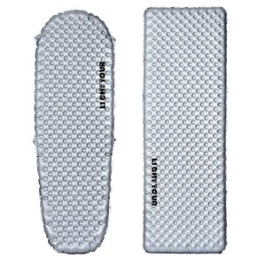 Utomhuskuddar R Value 5 8 Camping Uppblåsbar madrass förtjockad Sleeping Pad Ultralight Air Mat för ryggsäck Hike Single Person LightTour 230922