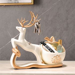 Decorative Objects Figurines Creative home accessories modern TV cabinets wine small ornaments ceramic minimalist office decorations 230921