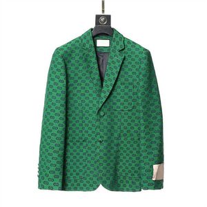 2021 Designer Mens Suit Blazer Jackets rockar för man modebrev broderi långärmad avslappnad fest bröllop kostymer blazers hood1635