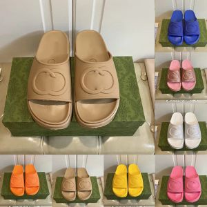 Miami Macaroon Sandals Sandale platformowy dla mężczyzn Kobiety moda luksusowe buty letnie białe czarne różowe cekinowe sandalias 2023 desi swryrh