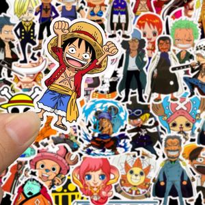 One Piece Anime Stickers Pack Suitcase Skateboard Laptop Scrapbook Cartoon Sticker Toy For Children Funny Graffiti Kids Stickers2327