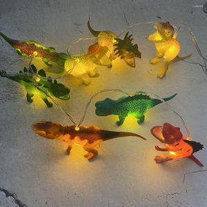 Night Lights Product 8LED Toy Dinosaur String Children's Room Cartoon Decoration Po Props Net Red