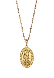 St Christopher Protect Me Necklaces For Women Saint Christophe Pendant Religious Jewelry6296072