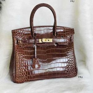 Designer Bags Handbags Net Red Same Highgrade Sense Big Brand Crocodile Leather Platinum Womens European and American Lea Have Logo