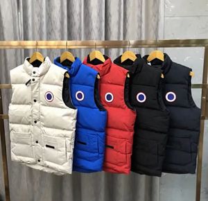 Tasarımcı Down CG Gilets CG Bodywarmer Kış Sıcak Kanadalı Nedensel Vücut Isıtıcı Yelek Ruff Erkekler Kış Yelek Yelek Yelek Kuyruklu Ceket Dış