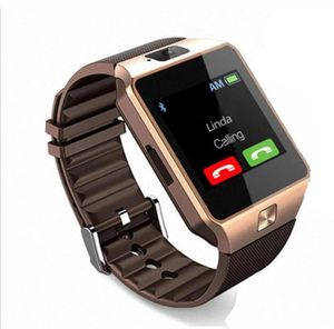 Oryginalne DZ09 Smart Watch Bluetooth Wearable Urządzenia Smart Randwatch na iPhone Android iOS inteligentna bransoletka z zegarem aparatu SIM 8090172