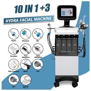 Hydro water 10 in 1 shrink pores aqua peel facial cleaning face lifting hydra dermabrasion machine skin care beauty instrument for salon