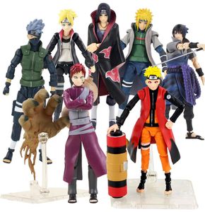 15cm box fugurine uchiha sasuke itachi namikaze minato hatake kakashi gaara jiraiya action figures movable model 2010173315573