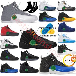 Homens 12 A Ma Maniere Basquete Sapatos Jumpman 12s Branco Preto Táxi Hyper Royal Cinza Escuro Golf Playoff Stealth Grind Francês Azul Floral Michigan Twist Sneakers Tamanho 47