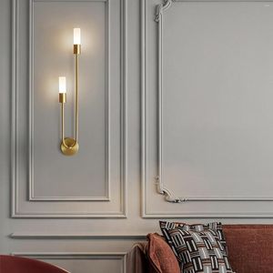 Wall Lamp Modern Nordic Led Lamps Long Strip Sconce For Home El Stairs Bedroom Bedside Luxury Living Room Decoration