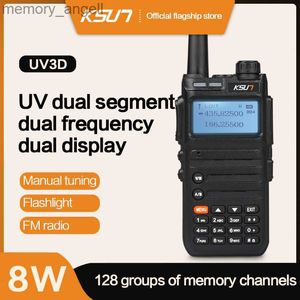 Walkie Talkie KSUT UV3D Walkie Talkie Двухстороннее радио VHF CB Ham Radio FM Функция Talkie Walkie Профессиональный беспроводной набор внутренней связи для охоты HKD230922