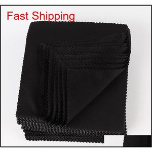 13x13cm Black Microfiber Sunglasses Cloth Reading Glasses Cleaning For Eyeglasses Case 100pc qylGfI queen66213E