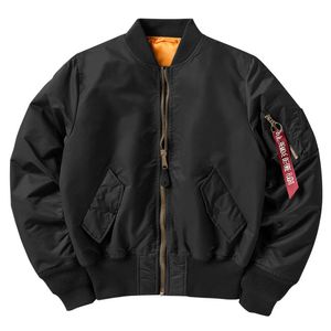 Mens Down Parkas bawełniana wyściełana kurtka wiosenna Mężczyźni MA1 AMERYKAŃSKIE Lot Windbreaker Waterproof Bomber Coat Man Political Jackets 230922