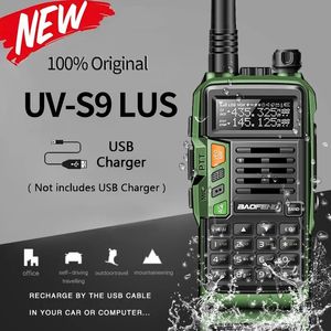 Walkie Talkie Baofeng UV-S9 PLUS 10W de alta potência VHFUHF Rádio bidirecional de longo alcance Walkie Talkie à prova d'água CB Ham Radio UV-5R para caça 230922