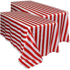 Table Cloth Tablecloth Table Cover Party Birthday Covers Striped Circus Stripe Picnic Dining Plastic Summer Cloth Clothes Wedding Christmas 230921