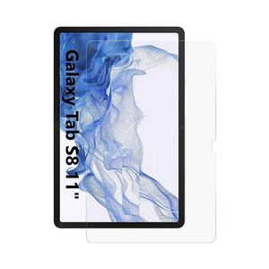 حامي الشاشة 2.5D لـ Samsung Tab S8 S9 A Tablet Advanced Tablet Glass Clear Clear HD Radian Guard Shield مع حزمة البيع بالتجزئة