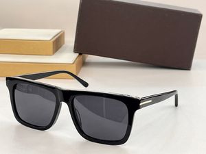 Sonnenbrille für Männer und Frauen 0906, luxuriöse Outdoor-Strandbrille, Anti-Ultraviolett-UV-400-Retro-Design, modisch, quadratisch, Vollformat-Brille aus Acetatfaser, FT0906