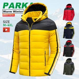 Erkek Ceketler Erkekler Kış Marka Sıradan Sıcak Kalın Rüzgar Yalıtısı Parkas Paltas Moda Sonbahar Çıkarılabilir Şapka Parka 230922