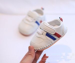 Newborn Baby Shoes Boys First Walkers Shoes Infants soft bottom Anti-skid Prewalker Sneakers 0-18 Months Gift Blue red /orange