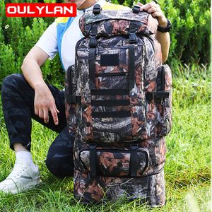 Utomhusväskor 80L Bergsklättring Ryggsäck Kapacitet Blaso Sportväska Travel Camping Rucks Snack Handing Army Climbing Trekking Mochila Large 230922