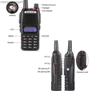 Walkie talkie Baofeng UV 82 Wojskowy długi zasięg 10 km 5W 8W H/M/L Tryby wysokiej mocy Dual PTT UV-82 UHF VHF Ham Radios HKD230922