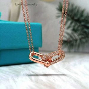 Designer Jewelry Luxurys Designers Necklace Pendant Horseshoe Buckle Necklaces For Women Link Chain Fashion Jewelry Accessories 3 color good